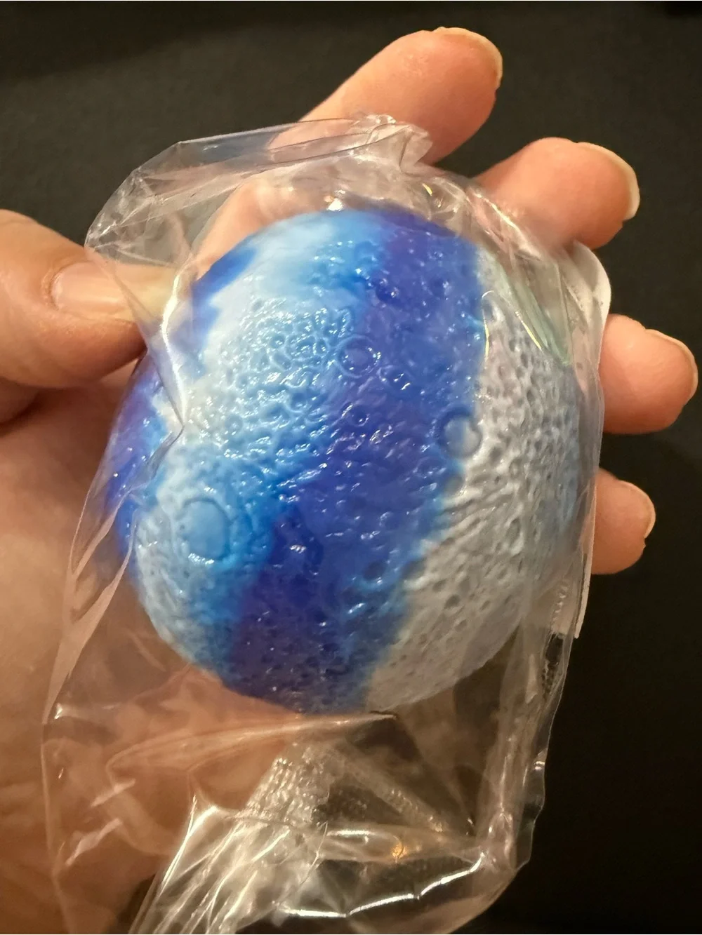 Blue Round Earth Texture Squishy Ball